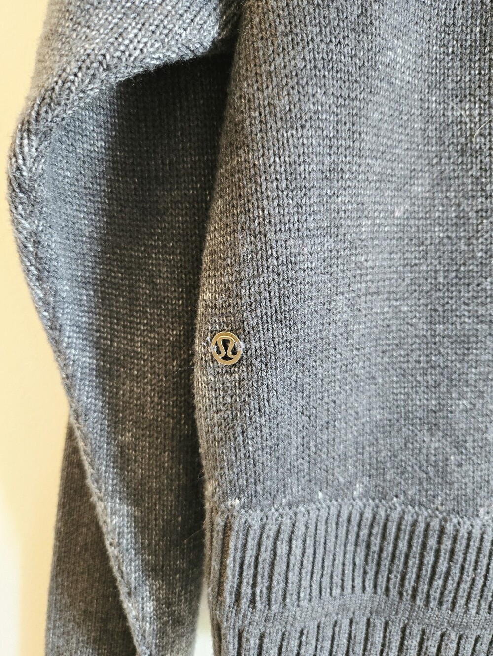 LULULEMON I S/M Hazy Days Sweater with Cashmere I distressed grey - Picture 5 of 8